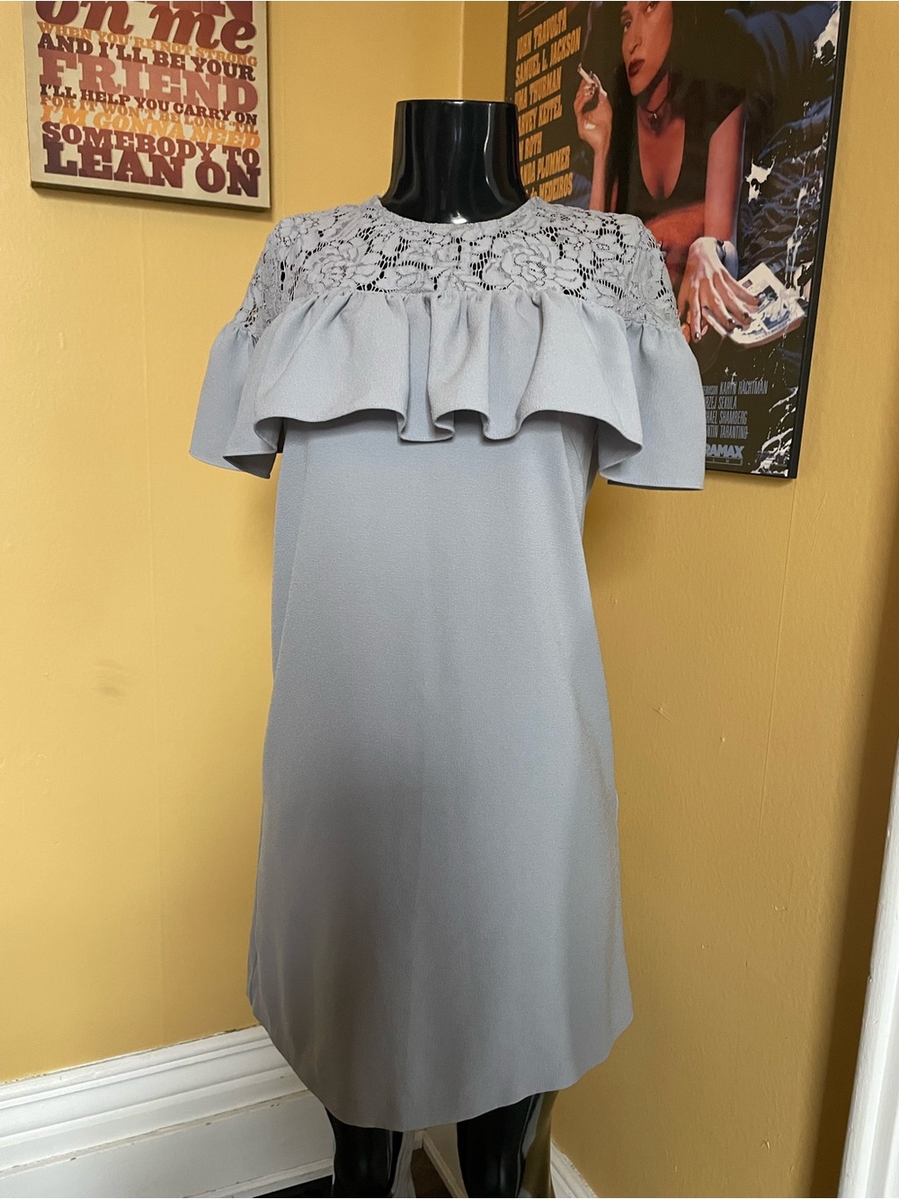 Women’s H&M Ruffle Shift Dress -( 4 )